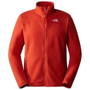 The North Face Mens 100 Glacier Full Zip 2021 model (Orange (RUSTED BRONZE) Small)