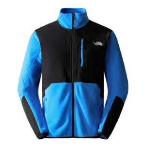 The North Face Mens Glacier Pro Full Zip (Blå (OPTIC BLUE/TNF BLACK) Small)