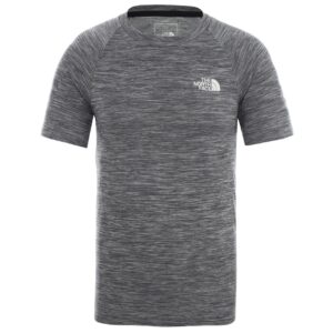 The North Face Mens Impendor Seamless Tee (Sort (TNF BLACK WHIT HTHR/TNF WHITE) Small)