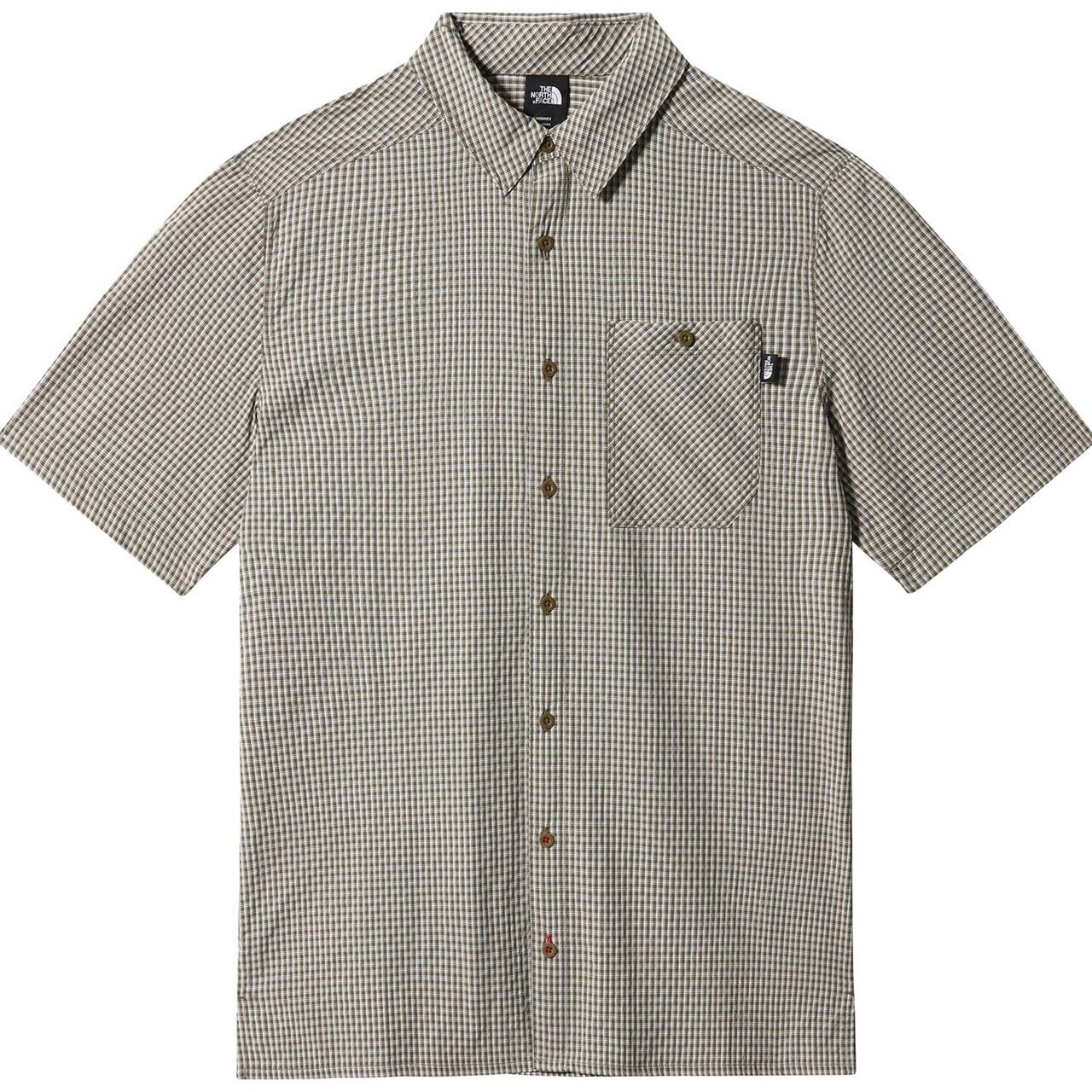 The North Face Mens S/S Hypress Shirt (Grøn (MILITARY OLIVE PLAID) Small)