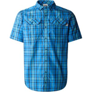 The North Face Mens S/S Pine Knot Shirt (Blå (SHADY BLUE PLAID) Small)