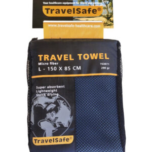 Travelsafe Rejsehåndklæde Blå - Large