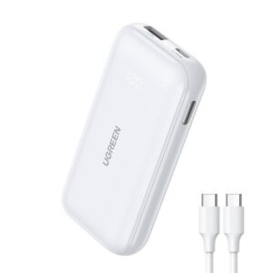 UGREEN 10000mah Two-Way Fast Charging Power Bank Powerbank - Hvid - 10000 mAh