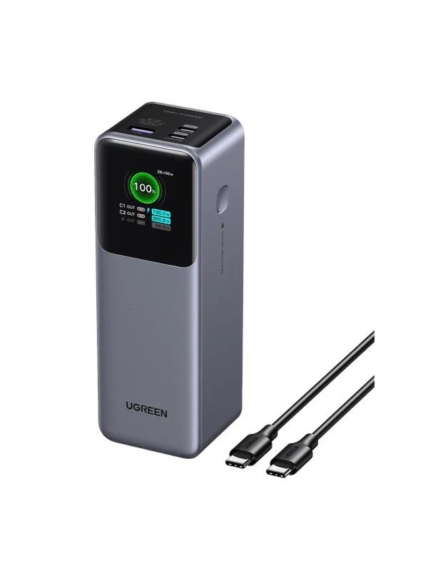 UGREEN 200w Fast Charging Power Bank Powerbank - Grå - 25000 mAh