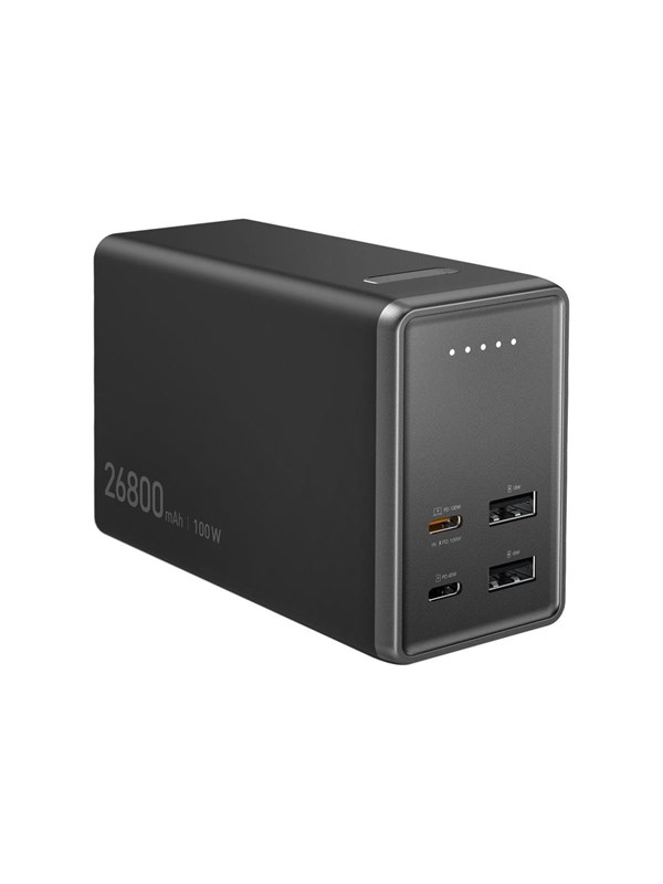 j5create 26800mAh 4-Port Powerbank Powerbank - Sort - 26800 mAh