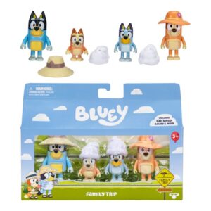 Bluey Figurer 4 pk. Familie Telt-tur