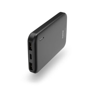 Hama Powerbank 5000mAh 2xUSB-A Anthracite Powerbank - Sort - 5000 mAh