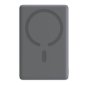 Joyroom magnetic powerbank JR-PBM08 20W 5000mAh slim (gray) Powerbank - Grå - 5000 mAh