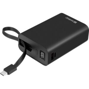 Sandberg Powerbank 20000 PD20W Connect Powerbank - Sort - 20000 mAh
