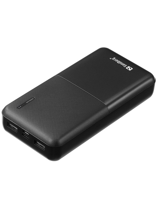 Sandberg Saver Powerbank 20000 mAh Powerbank - Sort - 20000 mAh