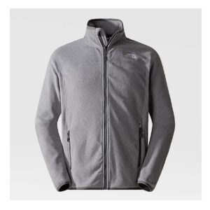 The North Face Mens 100 Glacier Full Zip (Grå (TNF MEDIUM GREY HEAT) Small)