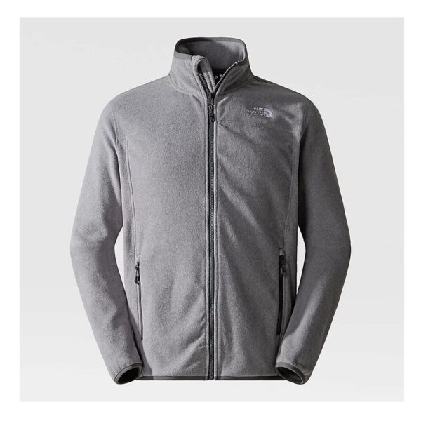 The North Face Mens 100 Glacier Full Zip (Grå (TNF MEDIUM GREY HEAT) Small)