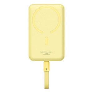 Baseus Powerbank Magnetic Mini 10000mAh 30W MagSafe (yellow) Powerbank - Gul - 10000 mAh