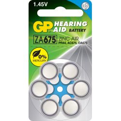 Gp Hearing Aid Za675 6 Pack (b)