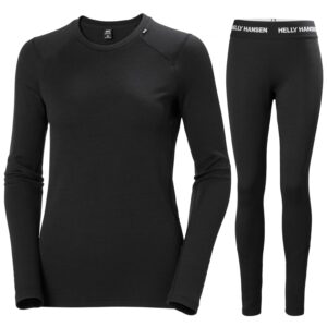 Helly Hansen Lifa Merino Midweight, sæt, dame, sort