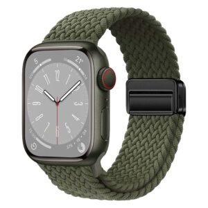 Lippa Apple Watch Nylon Rem inkl. Magnetisk Lås 38/40/41 mm, Grøn