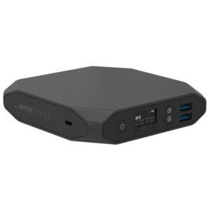Omnicharge Omni20+ USB-C Powerbank - Sort - 20000 mAh