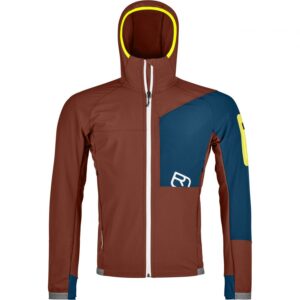 Ortovox Berrino Hooded, softshell jakke, herre, orange