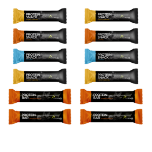 Protein Snack/Bar pakke - Mix 12