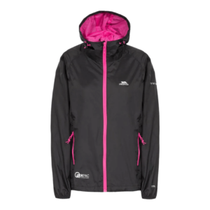 Regnjakke dame - Trespass Qikpac - Sort