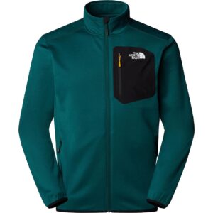 The North Face Mens Crest Full Zip (Sort (DEEP NORI/TNF BLACK) Small)