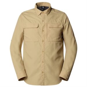 The North Face Mens L/S Sequoia Shirt, Khaki Stone / NPF